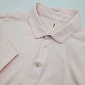 J.Crew Oarsman  Polo Shirt Classic Fit Light Pink Large Short Sleeve